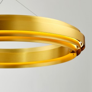 Nordisk moderne minimalistisk cirkulær design Hjem Hotel LED lysekrone Km2141