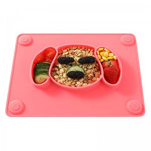 Silikone madplade til børn Silikone babyplade silikone placemat