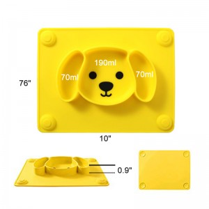 Slidebestandige, ubrudte BPA-frie skåle til fodring af babyer