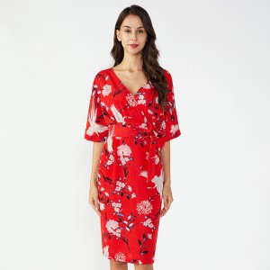 Seneste mønstre Damer brugerdefineret et stykke kvinder sommer strik kjole