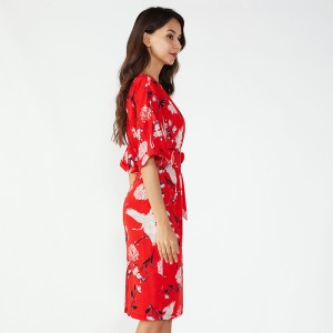 Seneste mønstre Damer brugerdefineret et stykke kvinder sommer strik kjole