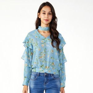 Kvinder Plus Boho nyeste Chiffon toppe og bluser