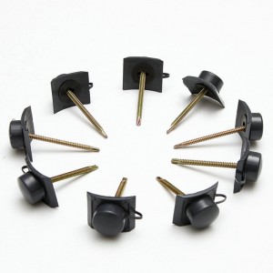 Specielt tilbehør til PVC tagplade, vandtæt skrue og låg til PVC tagfliser