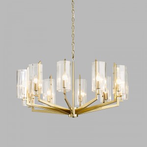 Moderne nordisk metalglas Luksus atmosfære lysekrone Km2132