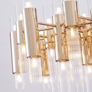 Ny moderne luksusglas Hall Restaurant Chandelier Km2137
