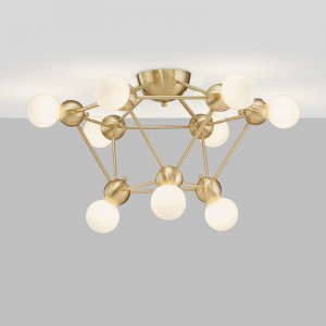 Nyt glas Simple Art Metal Personality Fashion Lysekrone Km2134