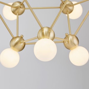 Nyt glas Simple Art Metal Personality Fashion Lysekrone Km2134