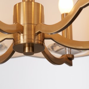 Moderne minimalistisk rund dekorativ soveværelsestolekrone Km2119