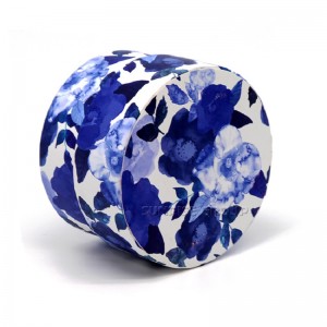 Tilpasset Logo Håndlavet Luksus Rundt Lys Gavepakkeboks