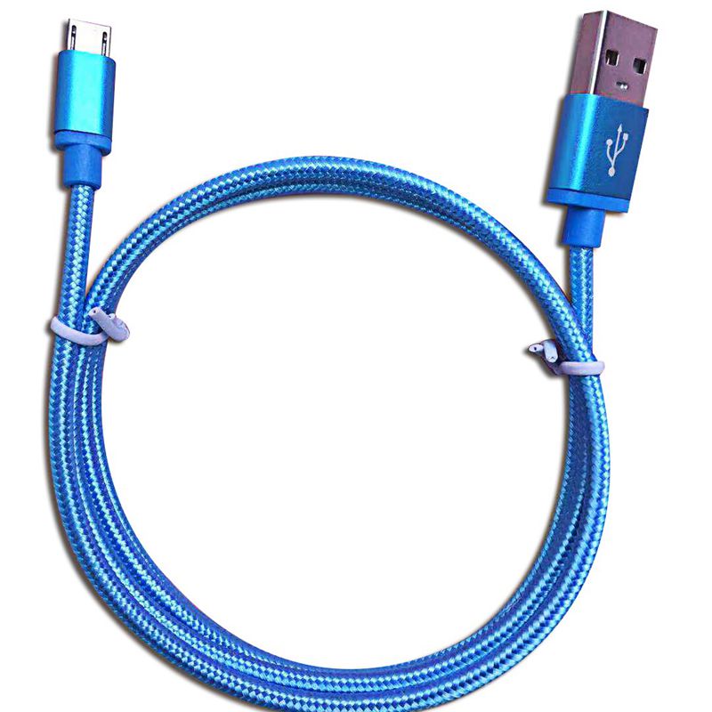Micro Nylon flettet usb-kabel