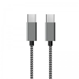 Type-C til Type-C Nylon briaderet datakabel