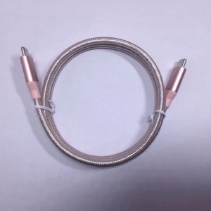 Nylon-brudet datakabel Type-C til Type-C