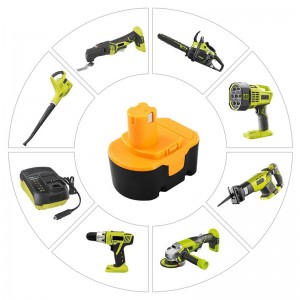 Ni-Cd 14.4V 1300mAh batterier til udskiftning af el-værktøj til Ryobi 1400144, 1400655