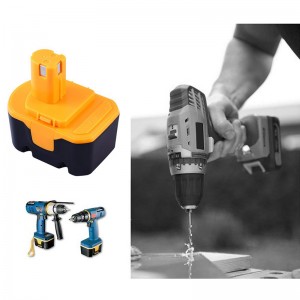 Ni-Mh 2000mAh 14.4V genopladelige trådløse bore-batterier til Ryobi 4400011, 130224010