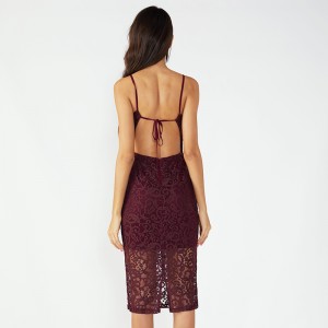 Blonder Stof Balochi Kvinder Nat Sexet gennemsigtig kjole