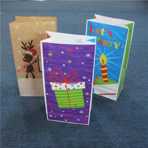 Udskrivning Design Papirpose Små gaveposer Kraftmateriale til emballagepose