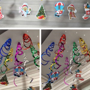 Club Party Decorations Guldfolieloft hvirvler hængende dekorationer