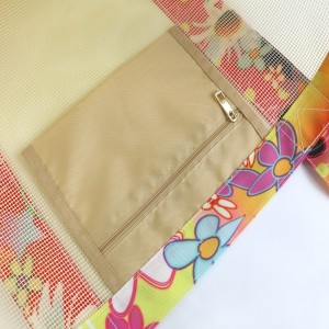 Engros salgsfremmende brugerdefineret PVC mesh shopper taske