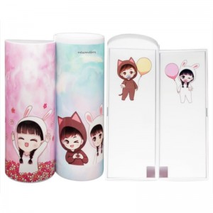 Kontorartikler Flerfarvet dobbeltlags børns blyantkasse