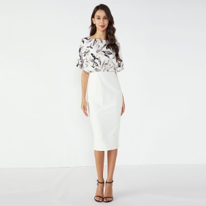 Ny model pige 2019 arbejdskrage strikket kvindefest luksus kjole