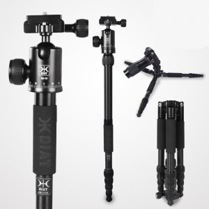 DIat AM225A + KH10 Professionel videokamera stativ Udendørs Letvægt Aluminium magnesiumlegering kamera stativ