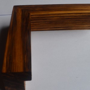 Massivt træ fotoramme （Zebrawood）
