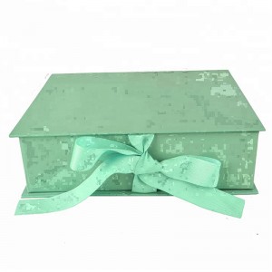 brugerdefineret luksus hvid sort foldning magnetisk silke gaveæske emballage med bue til halskæde øreringe smykke slips kosmetik