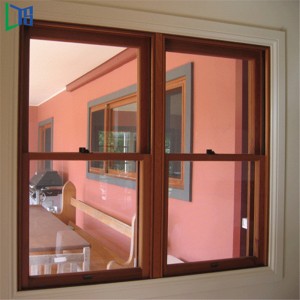 Fabrikspris Aluminium Lodret skydevindue Design Asiatisk stil Dobbelt Hung Window