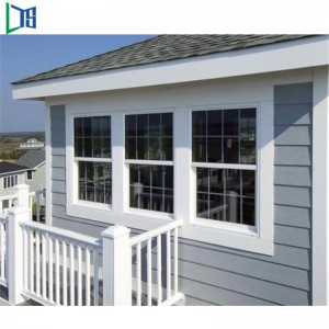 Foshan fabrik aluminium hængt lodret skydevindue glidende aluminium glas vindue fabrikant dobbeltglas