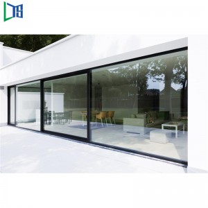 Professionel pulverlakeret lydtæt og varmebeskyttet skydningsdør i aluminiumssikkerhed