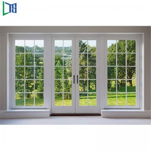 Europæisk standard dobbeltpaneler Swing Style Aluminium Doors Casement Hinged Aluminium Interior Exterior Doors