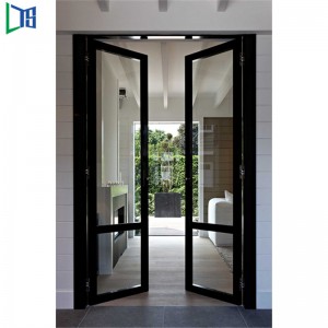 Europæisk standard dobbeltpaneler Swing Style Aluminium Doors Casement Hinged Aluminium Interior Exterior Doors
