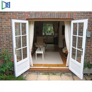 As2047 Aluminiumsrørdør med pulverlakering grå og dobbelt lav-E glaseret varmebestand og lydtæt