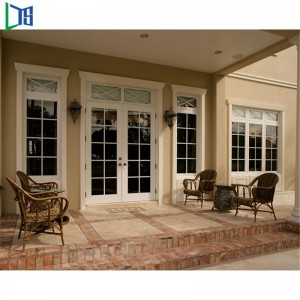 As2047 Stardard Aluminium Casement Door Swing Door Powder Coating Færdig dobbeltvindue