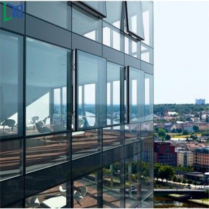 LYS 150 Termisk brud Synlig og usynlig facadegardinvæg med dobbeltvindingslyd og varmebestandigt lav-E-glas