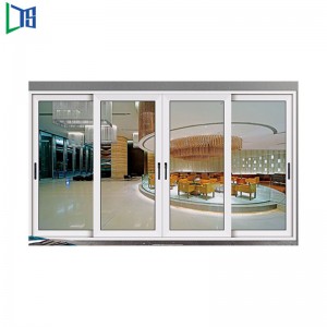 LYS 120 Løfte- og skydedør med dobbeltvindue til luksushus Restpulverbelægning Finfined