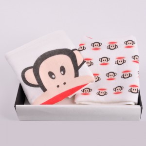 Enkelt sløjfe trykt håndklæde