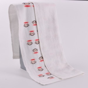 Enkelt sløjfe trykt håndklæde