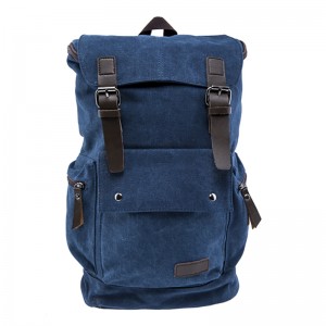 17SC-6572M fabrik direkte muitiple farver miljøvenlig holdbar afslappet Vintage lærred Casual Daypack Laptop rygsæk
