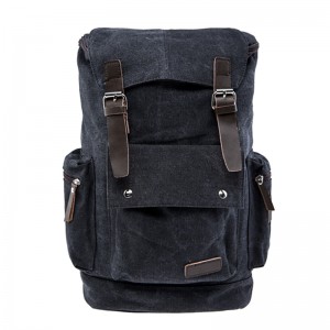 17SC-6572M fabrik direkte muitiple farver miljøvenlig holdbar afslappet Vintage lærred Casual Daypack Laptop rygsæk