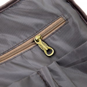 19SA-7920D Høj kvalitet PU med lærred bærbar rygsæk på to måder rygsæk laptop