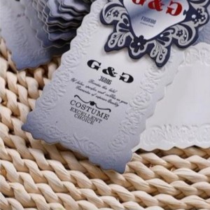 Creative Fashion Beklædnings etiket hangtag Skræddersyet 12