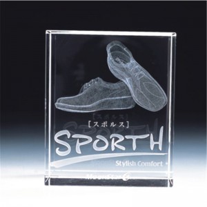 3D-indgravering af krystalprodukter