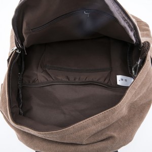 2019 Hot Sale Sports Minimalistisk Retro Skole Brugerdefineret Rygpakke Lærred Laptop Taske Rygsæk 17SC-6683M