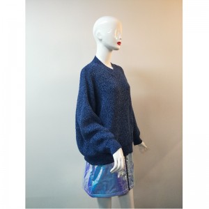 BLÅ V-HALSJUMPER RLWS0015F