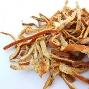 Tørret mandarin eller appelsinskal