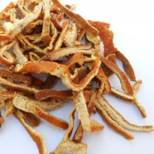 Tørret mandarin eller appelsinskal