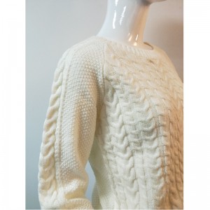 DAMES HVIDSTREJE SWEATER RLWS0020F