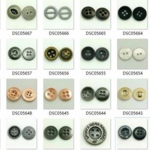 Mode 10 til 19 mm Harpiks firhullede sy-shirtsknapper til tøj 2