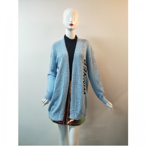 BLÅ BREV GRID CARDIGAN RLWS0036F